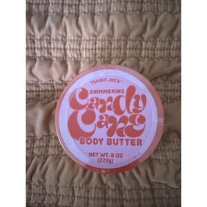 Trader Joe’s Shimmering Candy Cane Body Butter 8 oz – Limited Edition, New!